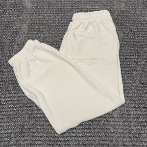 Aeropostale Womens Joggers XS Light Beige Fleece Drawstring Sweatpants Casual